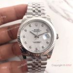 (EW) Rolex Datejust II Stainless Steel White MOP Watch Jubilee Band 3255 Movement